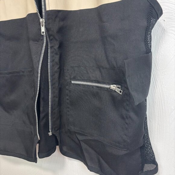 FBII Forensic Vest Adult Costume Crime Scene Black Zip Sleeveless Adult Standard - Picture 3 of 6